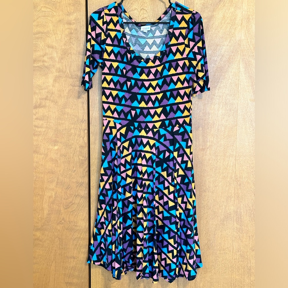 LuLaRoe EUC size L Nicole Dress